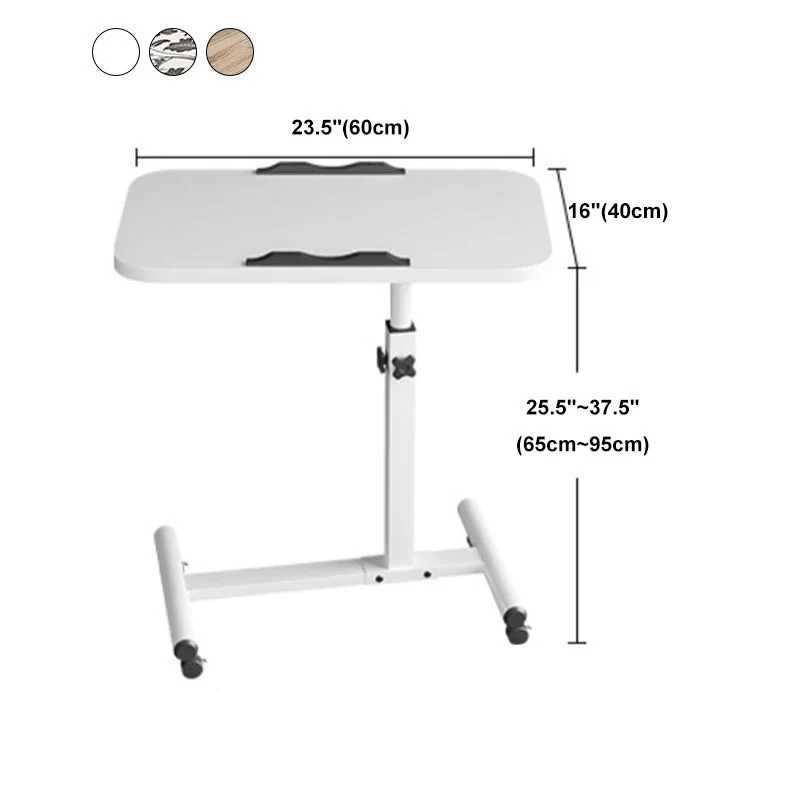 Bureau d'écriture à domicile moderne, bureau réglable, 23,6 "L X 15,7" W Clearhalo