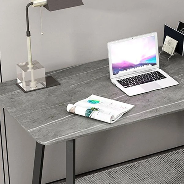Bureau d'écriture à domicile rectangulaire de 29,5 po de hauteur Clearhalo