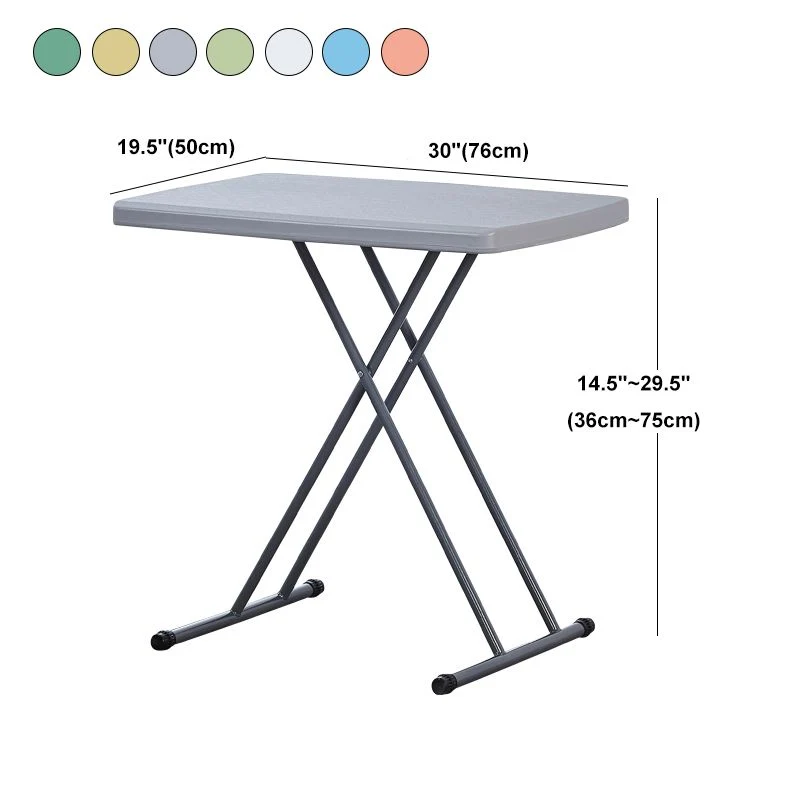 Bureau d'écriture de dortoir de style moderne, bureau pliant en plastique pour chambre à coucher, 29,9"L X 19,6"W Clearhalo