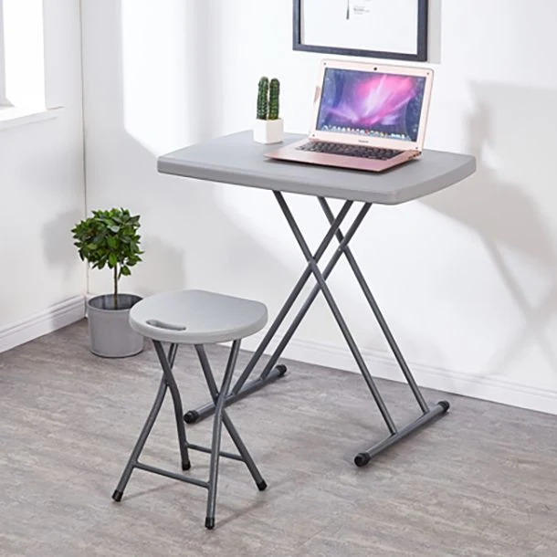 Bureau d'écriture de dortoir de style moderne, bureau pliant en plastique pour chambre à coucher, 29,9"L X 19,6"W Clearhalo