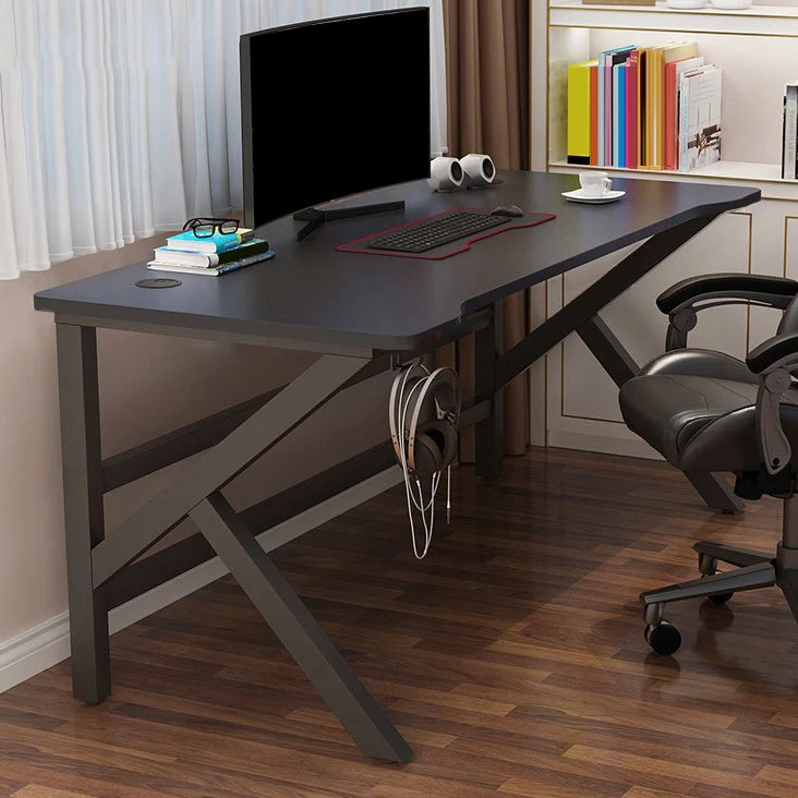Bureau d'écriture ergonomique en bois, bureau d'ordinateur contemporain pour dortoir Clearhalo