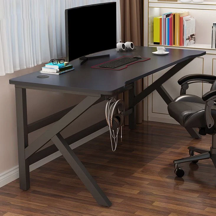 Bureau d'écriture ergonomique en bois, bureau d'ordinateur contemporain pour dortoir Clearhalo