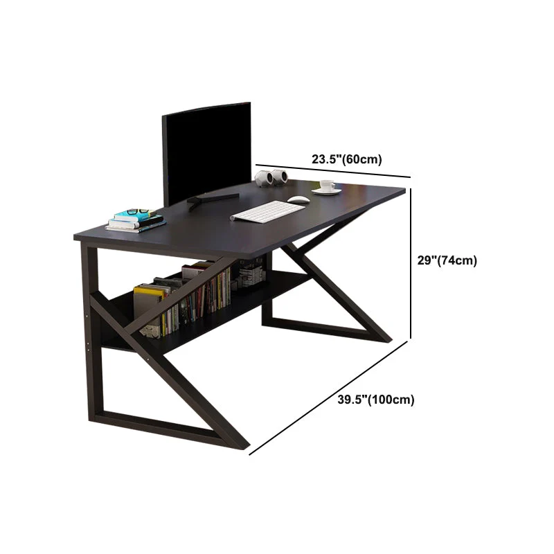 Bureau d'écriture ergonomique en bois, bureau d'ordinateur contemporain pour dortoir Clearhalo