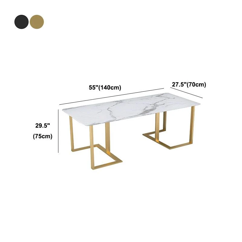 Bureau d'écriture incurvé en pierre agglomérée de luxe de bureau à domicile de table de réunion Clearhalo