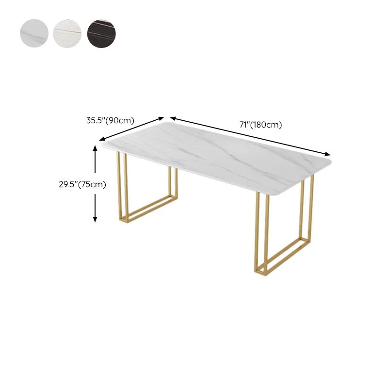 Bureau d'écriture incurvé en pierre Glam Stone de 29,53 po de hauteur Clearhalo