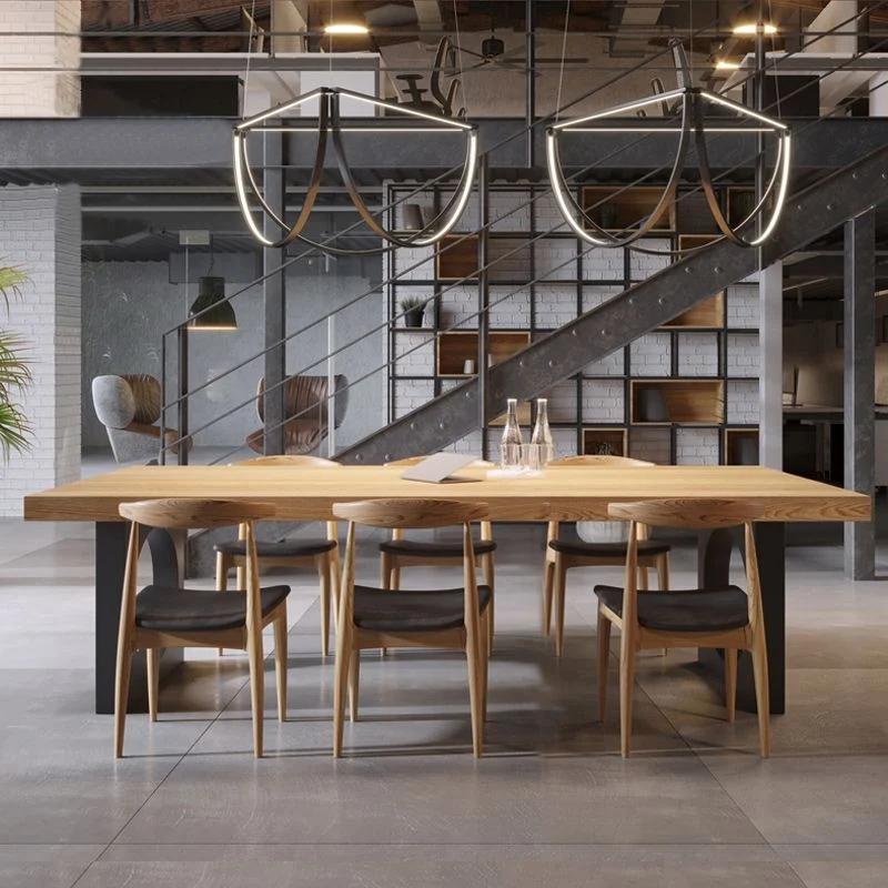 Bureau d'écriture industriel en bois, bureau noir de 29,53 pouces de haut Clearhalo