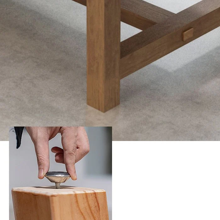 Bureau d'écriture industriel de bureau à domicile de table de réunion de forme ovale en bois massif Clearhalo
