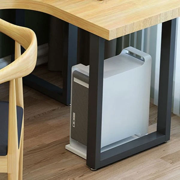 Bureau d'écriture industriel en métal et en bois, bureau en forme de L pour le bureau Clearhalo