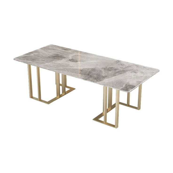 Bureau d'écriture industriel pour bureau à domicile, bureau rectangulaire à base de traîneau Clearhalo
