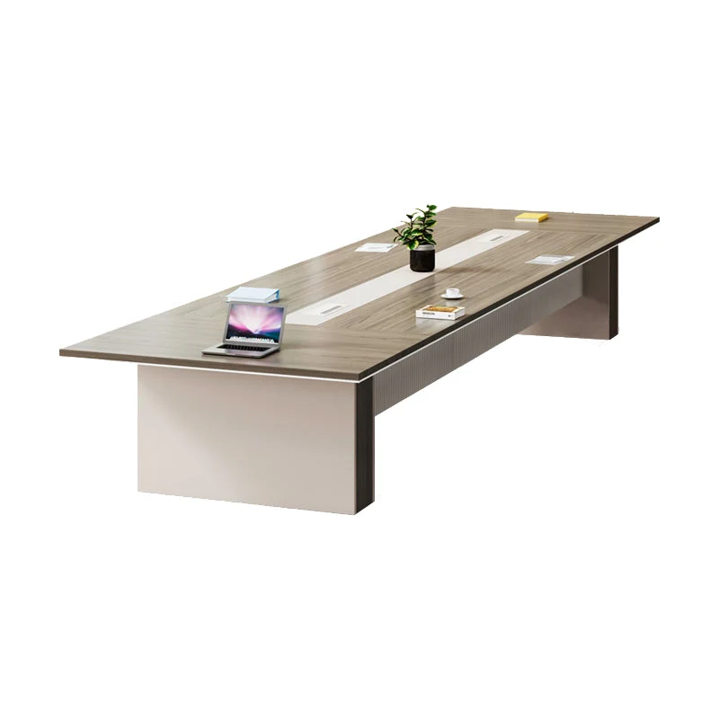 Bureau d'écriture moderne de 29,25 pouces de hauteur, bureau rectangulaire en bois manufacturé Clearhalo