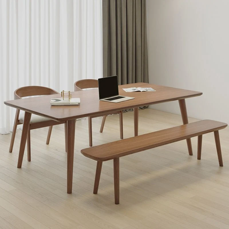 Bureau d'écriture moderne en bois massif de 29,53 pouces de haut avec base Parsons Clearhalo
