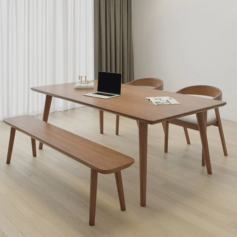 Bureau d'écriture moderne en bois massif de 29,53 pouces de haut avec base Parsons Clearhalo