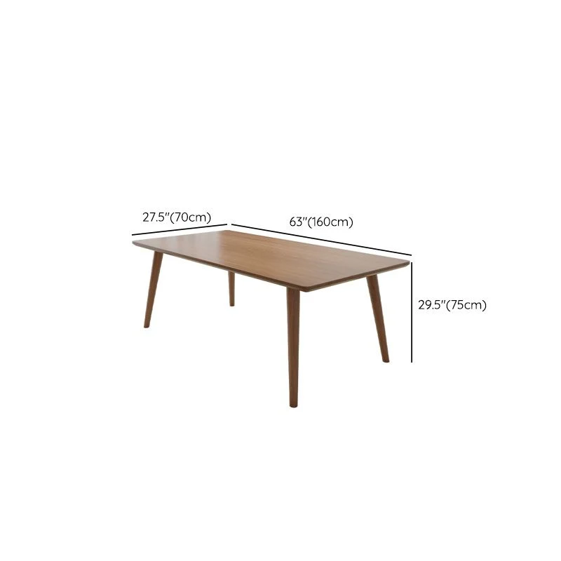 Bureau d'écriture moderne en bois massif de 29,53 pouces de haut avec base Parsons Clearhalo