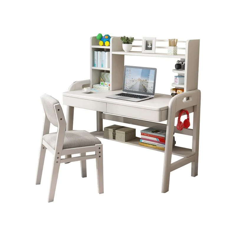 Bureau d'écriture moderne en bois massif, avec tiroir, pour chambre à coucher Clearhalo