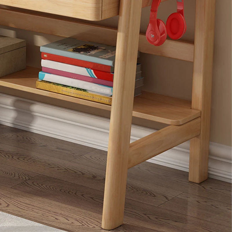 Bureau d'écriture moderne en bois massif, avec tiroir, pour chambre à coucher Clearhalo