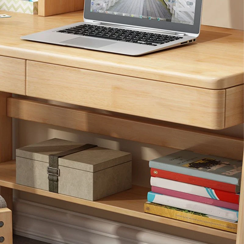 Bureau d'écriture moderne en bois massif, avec tiroir, pour chambre à coucher Clearhalo