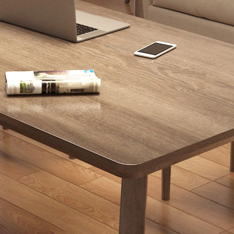 Bureau d'écriture moderne en bois massif, bureau rectangulaire de 29,53 po de haut avec base luge Clearhalo
