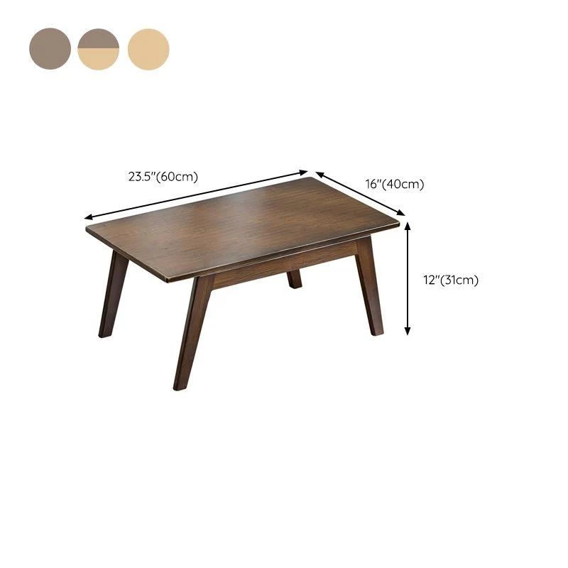 Bureau d'écriture moderne en bois massif, bureau d'ordinateur portable rectangulaire flottant Clearhalo