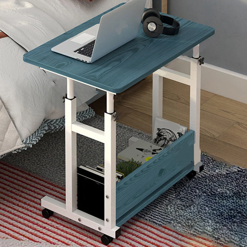 Bureau d'écriture moderne, bureau debout réglable en bois avec roulettes Clearhalo
