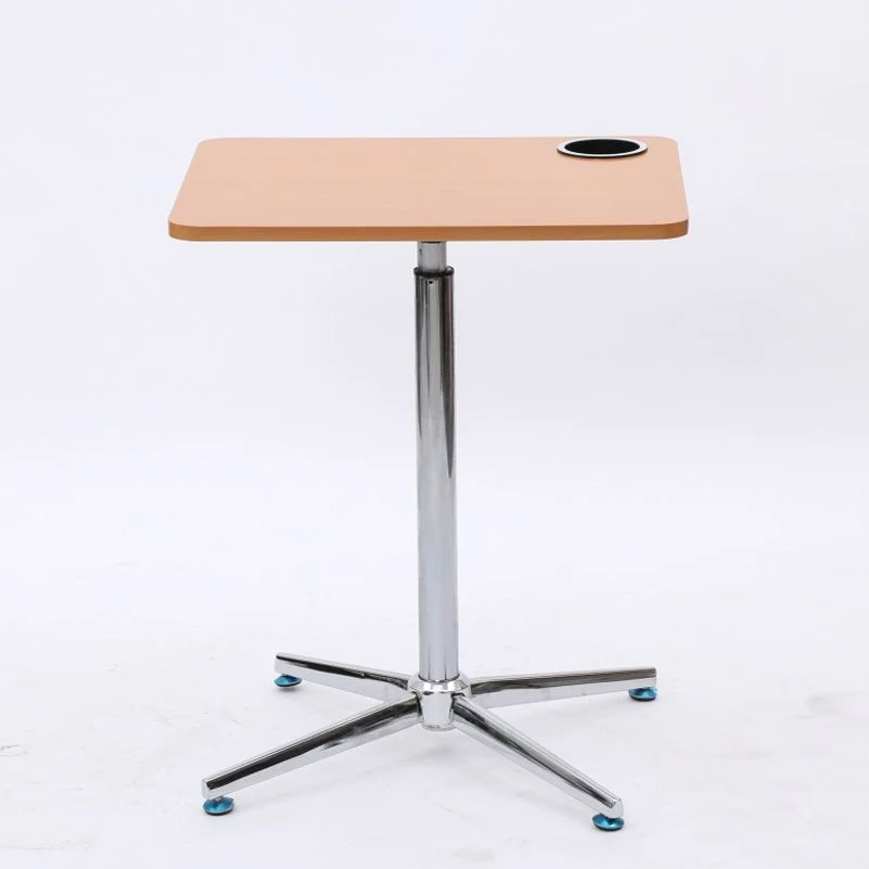 Bureau d'écriture moderne, bureau debout réglable avec roulettes Clearhalo