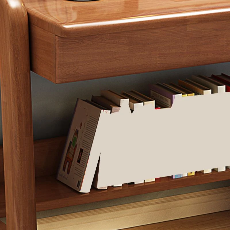 Bureau d'écriture moderne à hauteur réglable, bureau à domicile en bois massif Clearhalo