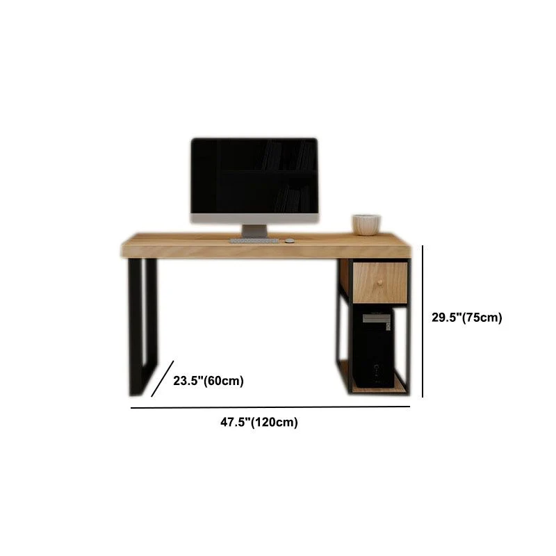 Bureau d'écriture moderne sur pied à tiroir rectangulaire de 30 po de hauteur Clearhalo