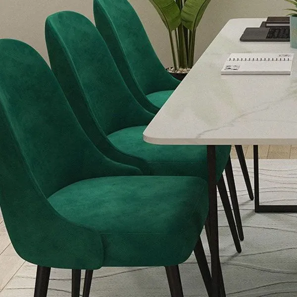 Bureau d'écriture en pierre aggloméré de luxe de bureau à domicile de table de réunion incurvée Clearhalo