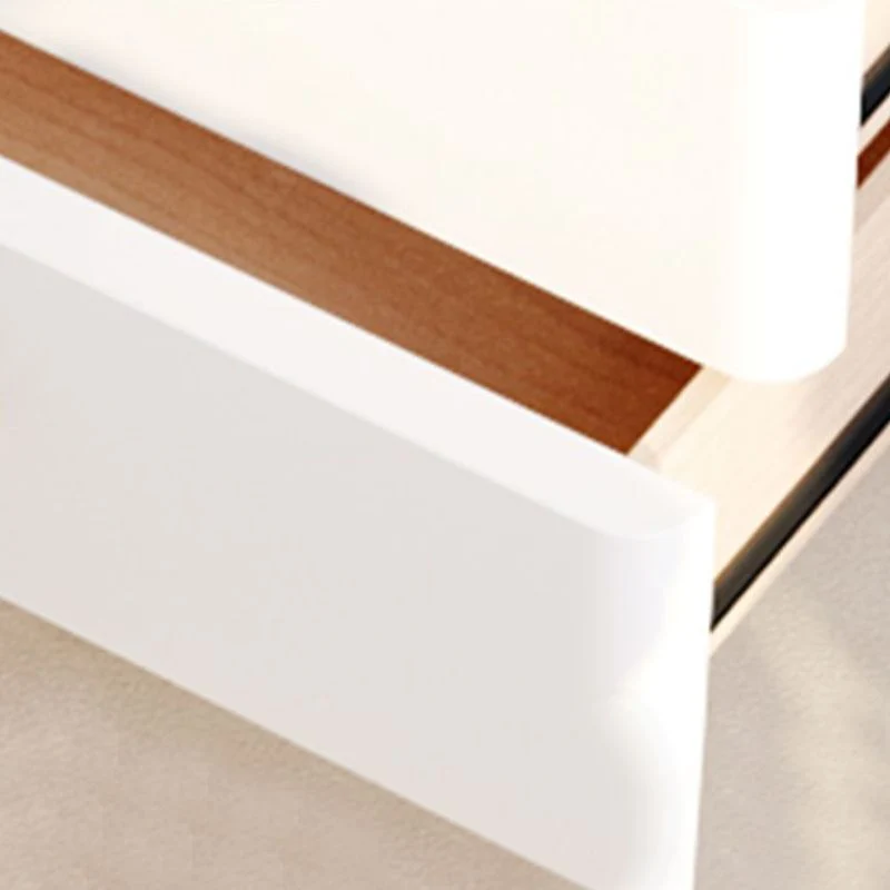 Bureau d'écriture en pierre de style Glam Bureau péninsule avec 3 tiroirs Clearhalo
