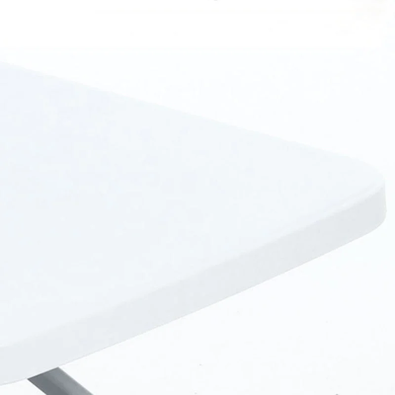 Bureau d'écriture en plastique contemporain pliant bureau à domicile rectangulaire Clearhalo