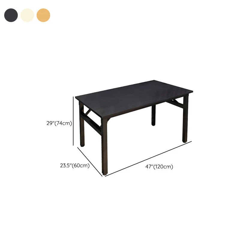 Bureau d'écriture pliable de Style moderne, bureau rectangulaire à Base Parsons Clearhalo
