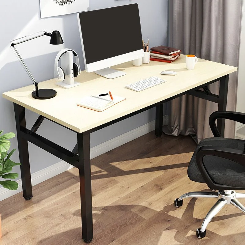 Bureau d'écriture pliable de Style moderne, bureau rectangulaire à Base Parsons Clearhalo
