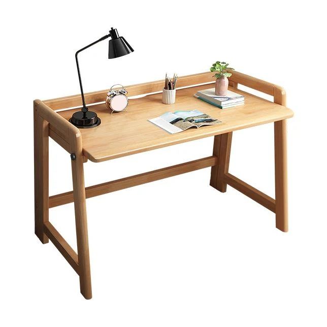Bureau d'écriture pliant en bois massif de bureau moderne de 30,42 pouces H Clearhalo