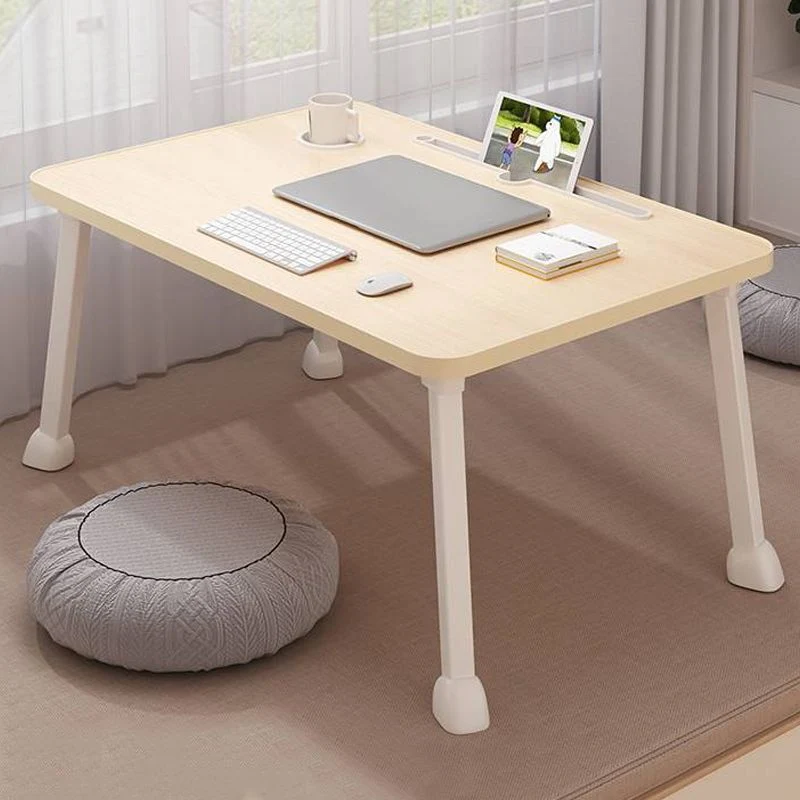 Bureau d'écriture pliant de forme rectangulaire avec 4 pieds pour la maison Clearhalo