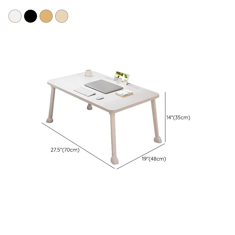 Bureau d'écriture pliant de forme rectangulaire avec 4 pieds pour la maison Clearhalo
