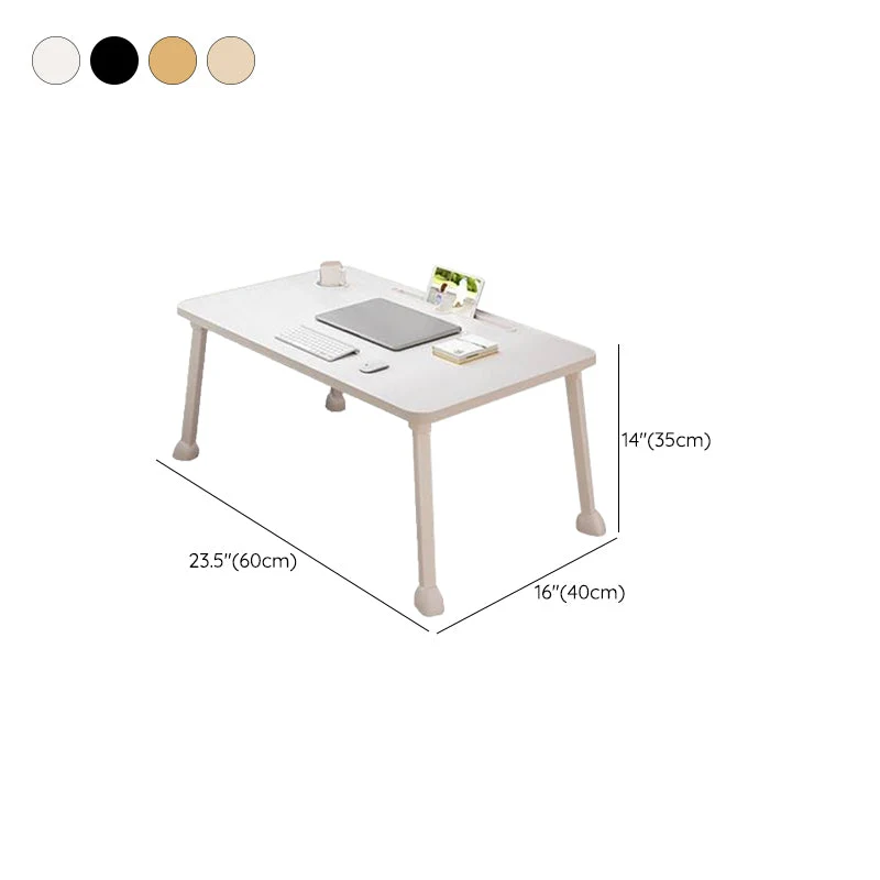 Bureau d'écriture pliant de forme rectangulaire avec 4 pieds pour la maison Clearhalo