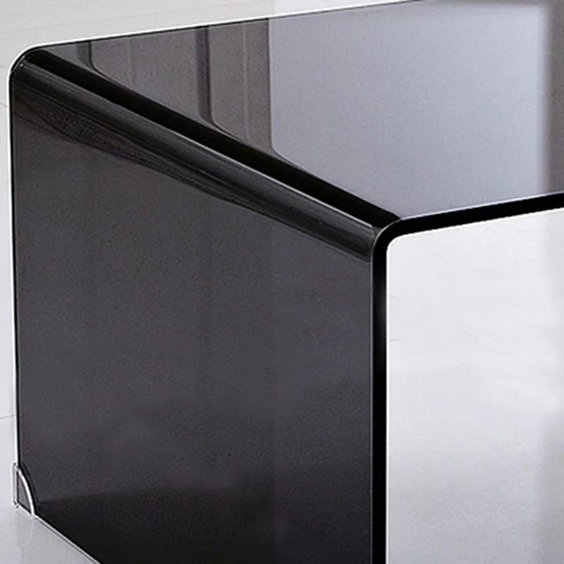 Bureau d'écriture rectangulaire en acrylique de bureau contemporain de 30"H Clearhalo