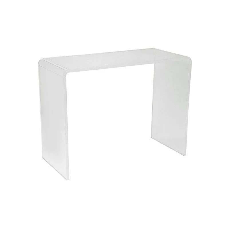 Bureau d'écriture rectangulaire en acrylique, bureau de réunion moderne pour la maison Clearhalo