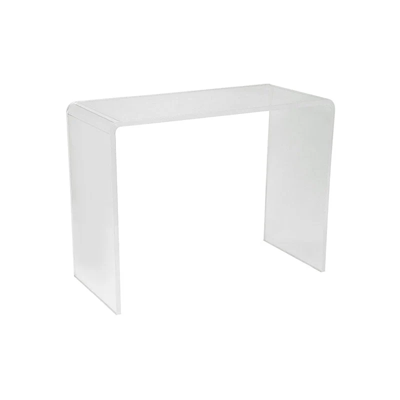 Bureau d'écriture rectangulaire en acrylique, bureau de réunion moderne pour la maison Clearhalo