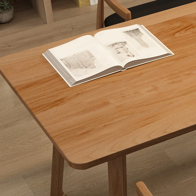 Bureau d'écriture rectangulaire à base de traîneau en bois massif, 29,53" de hauteur Clearhalo