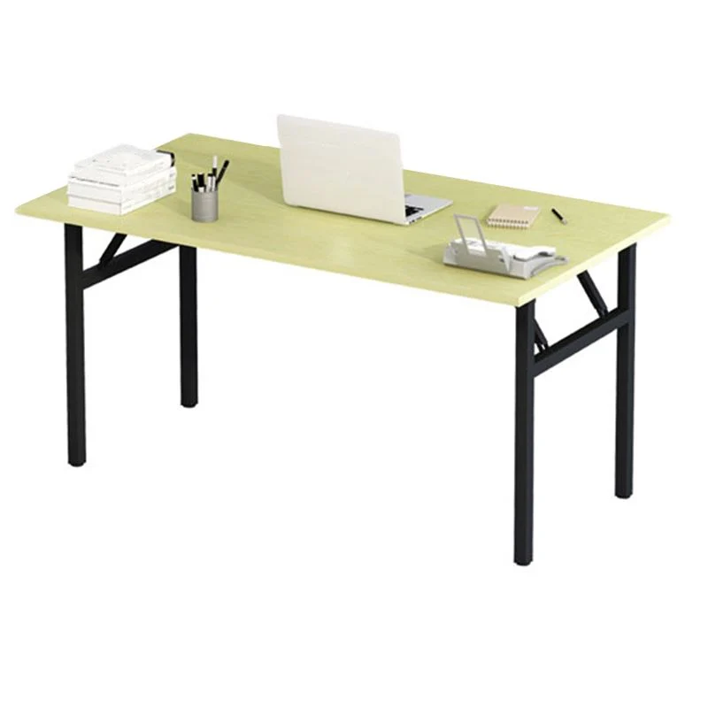 Bureau d'écriture rectangulaire en bois, bureau pliant de Style industriel Clearhalo