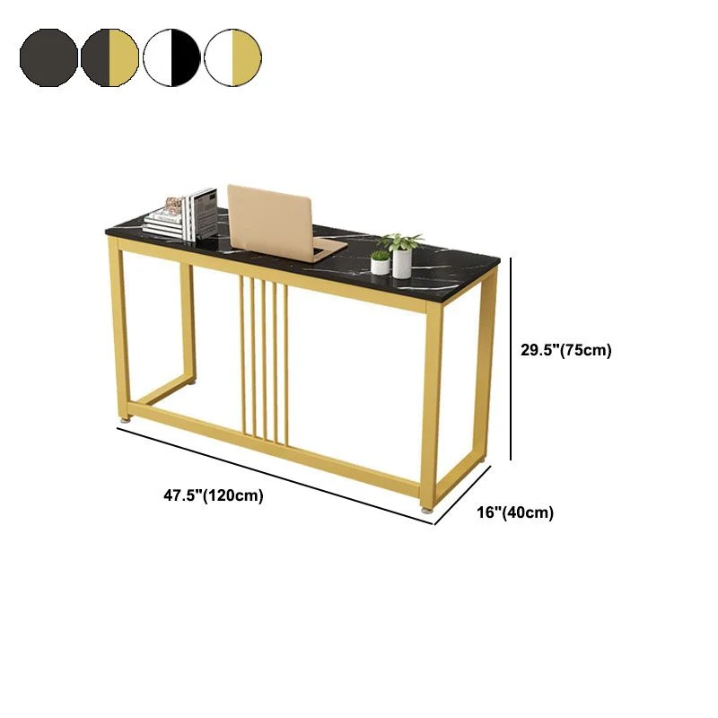 Bureau d'écriture rectangulaire en bois Glam de 15,7 pouces de large Clearhalo