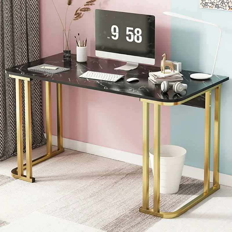 Bureau d'écriture rectangulaire en bois Glam, hauteur de 28,3 pouces Clearhalo