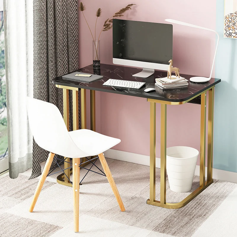 Bureau d'écriture rectangulaire en bois Glam, hauteur de 28,3 pouces Clearhalo
