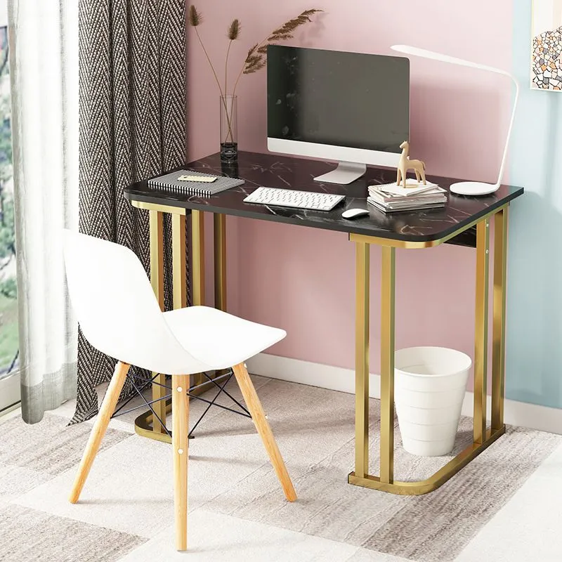 Bureau d'écriture rectangulaire en bois Glam, hauteur de 28,3 pouces Clearhalo