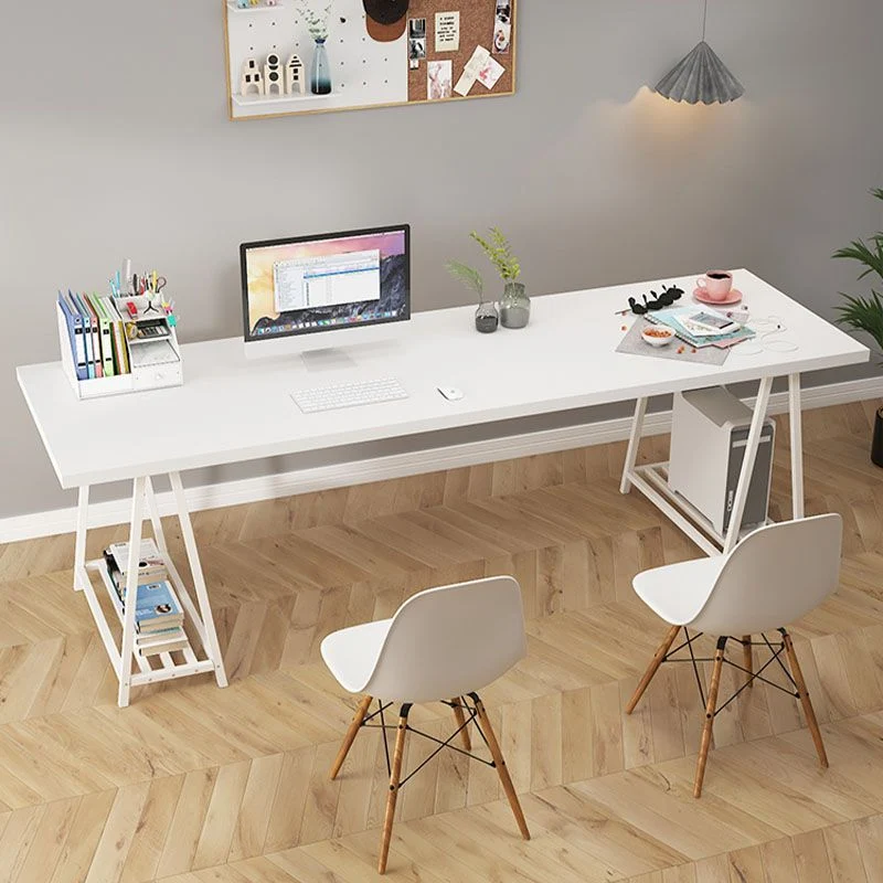 Bureau d'écriture rectangulaire en bois manufacturé, bureau Home Glam Clearhalo