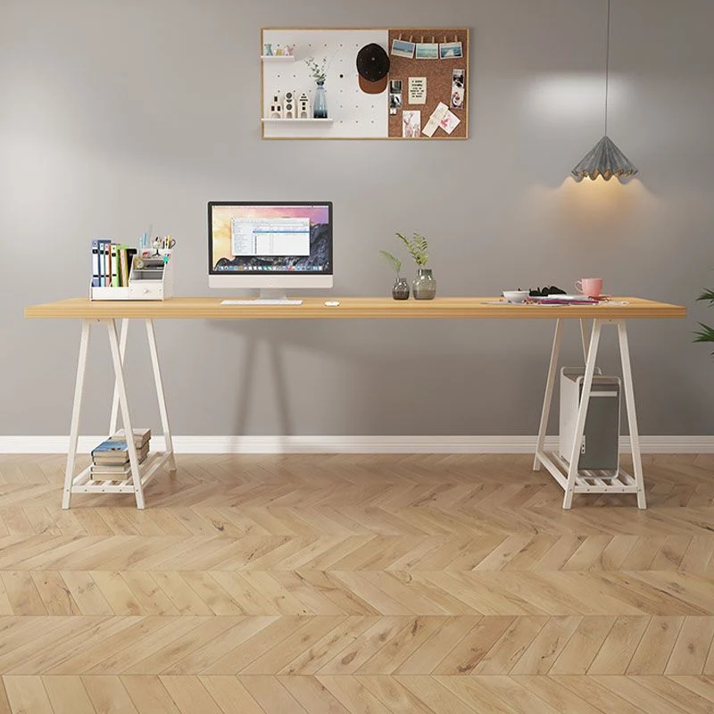 Bureau d'écriture rectangulaire en bois manufacturé, bureau Home Glam Clearhalo