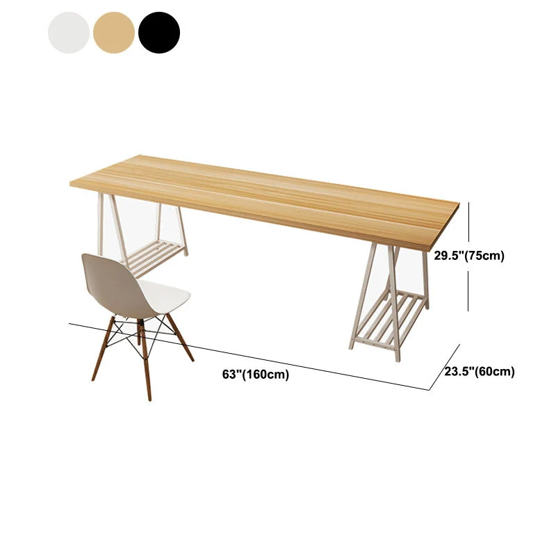 Bureau d'écriture rectangulaire en bois manufacturé, bureau Home Glam Clearhalo