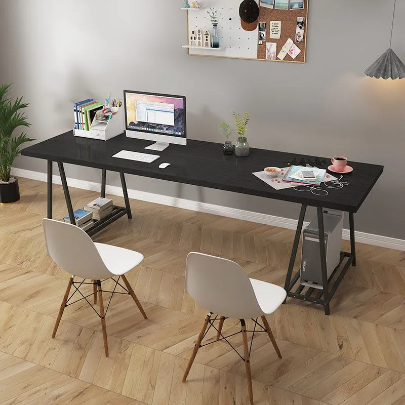 Bureau d'écriture rectangulaire en bois manufacturé, bureau Home Glam Clearhalo
