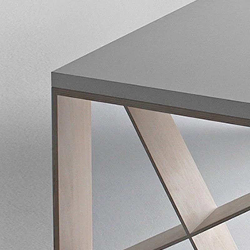 Bureau d'écriture rectangulaire en bois massif, bureau de réunion moderne pour bureau Clearhalo