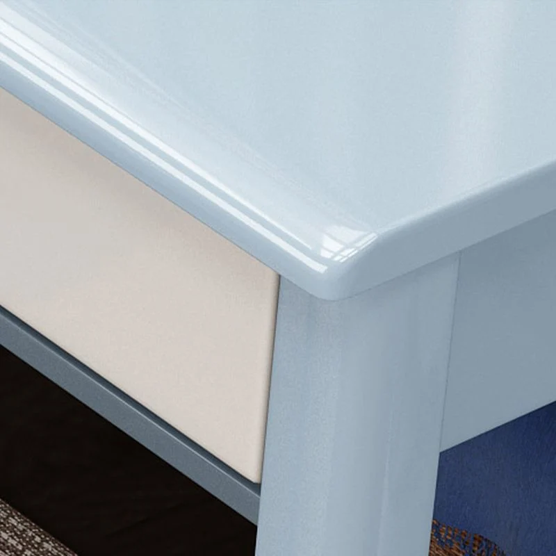 Bureau d'écriture rectangulaire en bois massif, bureau moderne de 29,53 po de haut avec 3 tiroirs Clearhalo